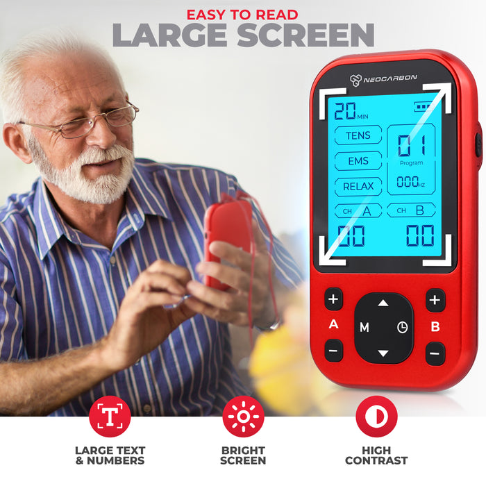 NEOCARBON TENS PRO EMS PULSE MUSCLE STIMULATOR