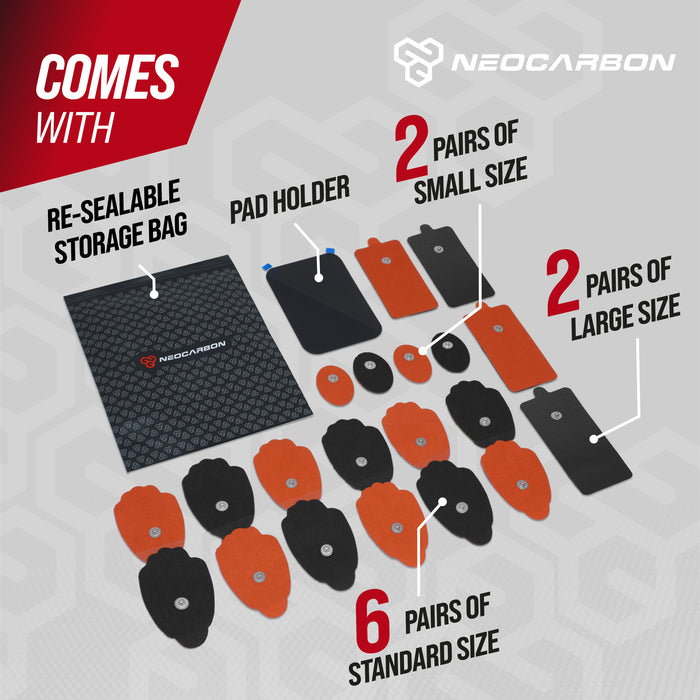 NEOCARBON TENS REPLACEMENT PADS for TENS STANDARD