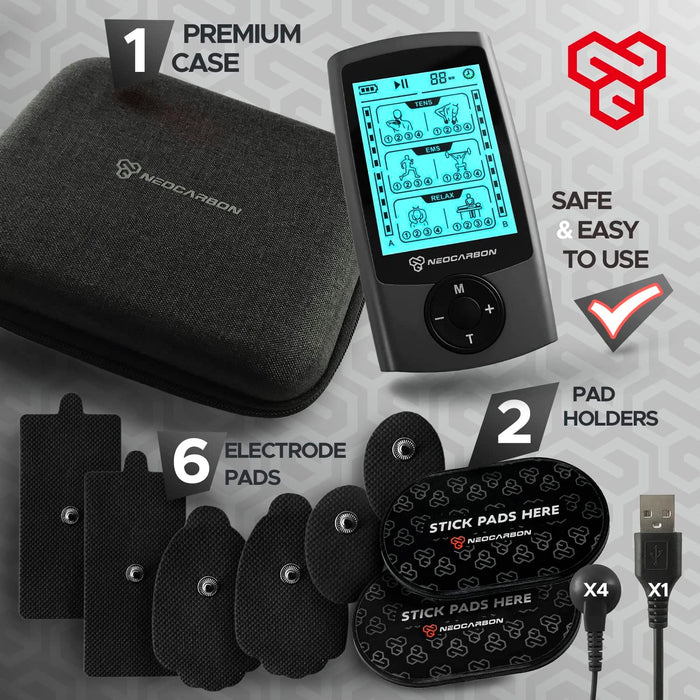 NEOCARBON TENS EMS PULSE MUSCLE STIMULATOR