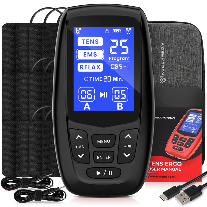 NEOCARBON TENS ERGO EMS PULSE MUSCLE STIMULATOR