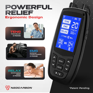 NEOCARBON TENS ERGO EMS PULSE MUSCLE STIMULATOR