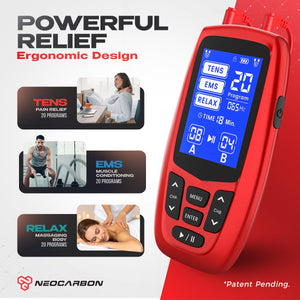 NEOCARBON TENS ERGO EMS PULSE MUSCLE STIMULATOR