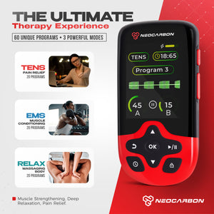 NEOCARBON TENS ULTRA EMS PULSE MUSCLE STIMULATOR