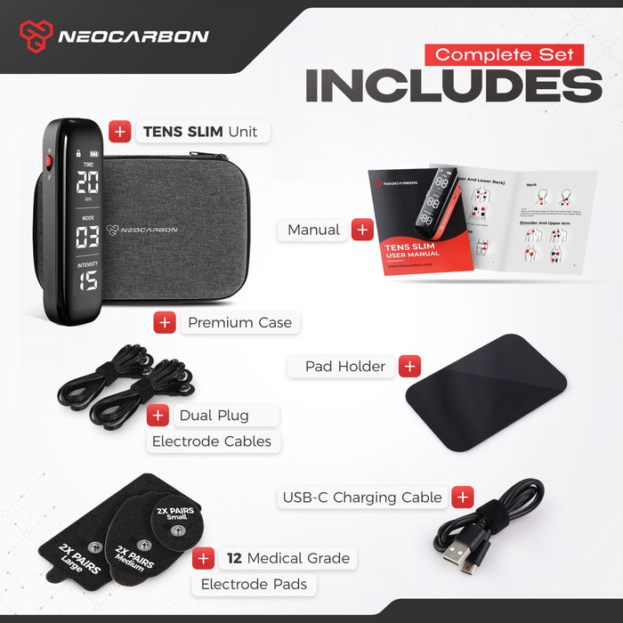 NEOCARBON TENS SLIM EMS PULSE MUSCLE STIMULATOR