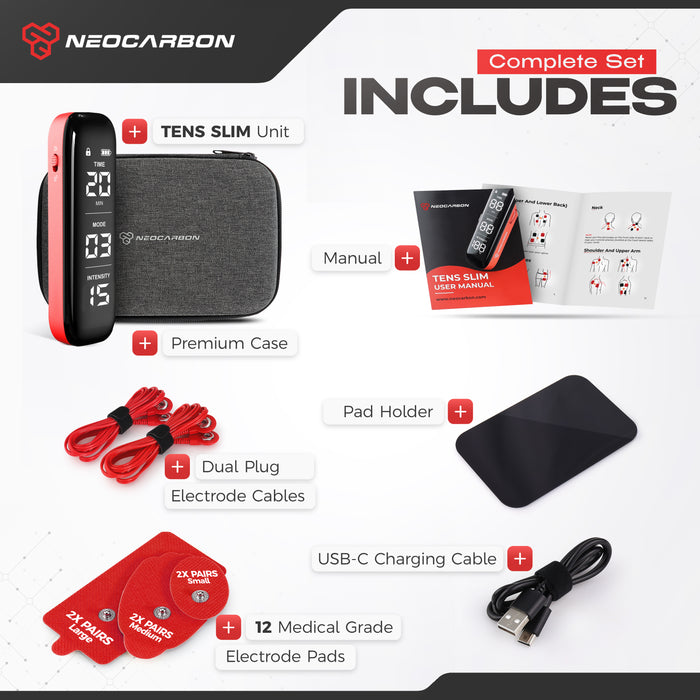 NEOCARBON TENS SLIM EMS PULSE MUSCLE STIMULATOR