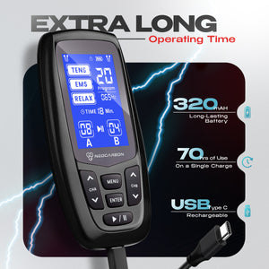 NEOCARBON TENS ERGO EMS PULSE MUSCLE STIMULATOR