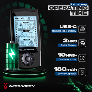 NEOCARBON TENS EMS PULSE MUSCLE STIMULATOR