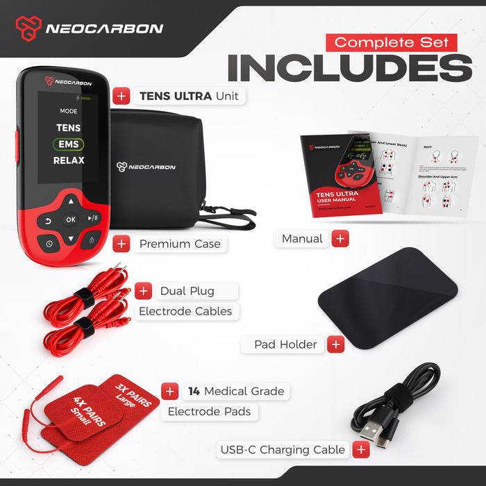 NEOCARBON TENS ULTRA EMS PULSE MUSCLE STIMULATOR