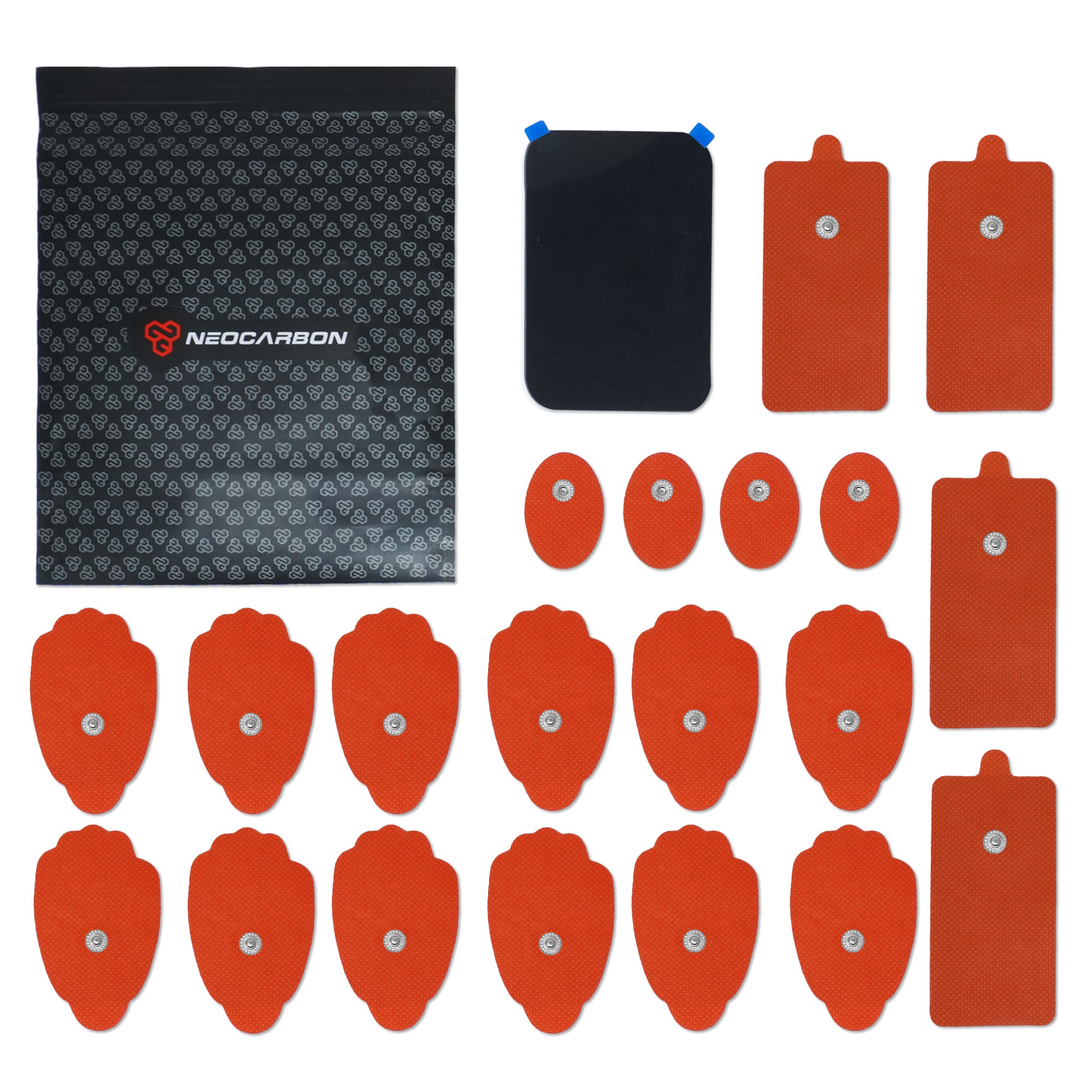 エクササイズグッズ Shape pad Neocarbon TENS Replacement Pads | 3.5 mm Snap, Standard & Slim