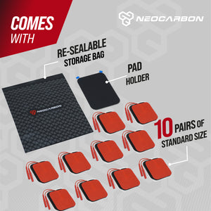 NEOCARBON TENS REPLACEMENT PADS for TENS PRO, ULTRA AND ERGO