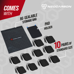 NEOCARBON TENS REPLACEMENT PADS for TENS PRO, ULTRA AND ERGO