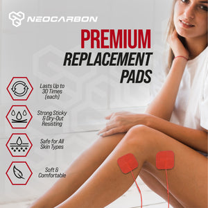 NEOCARBON TENS REPLACEMENT PADS for TENS PRO, ULTRA AND ERGO