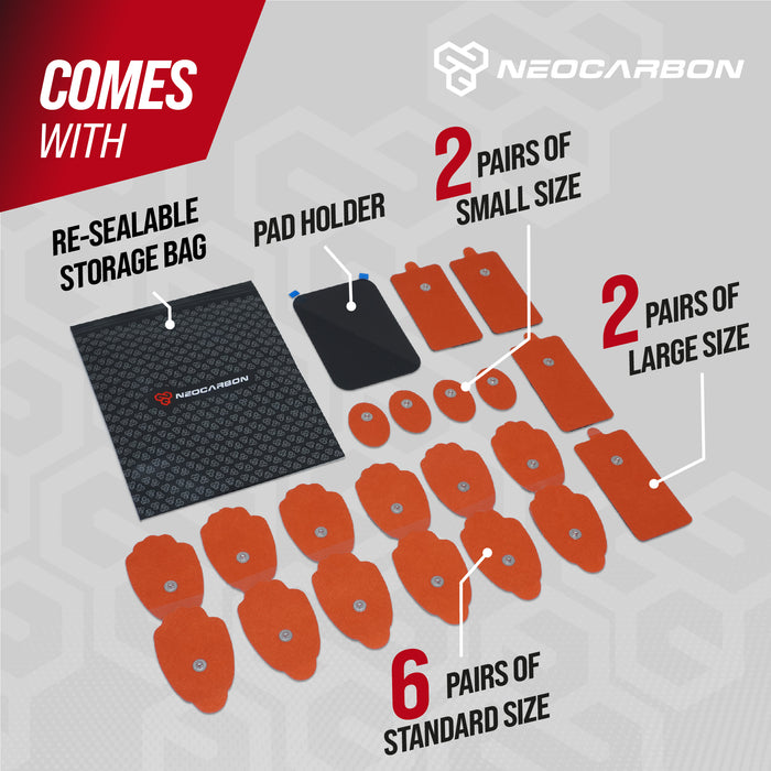 NEOCARBON TENS REPLACEMENT PADS for TENS STANDARD