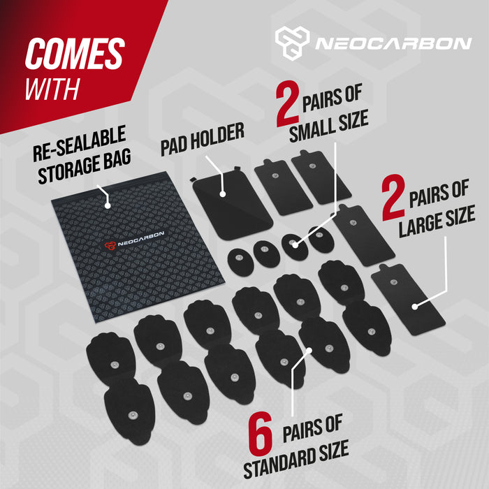 NEOCARBON TENS REPLACEMENT PADS for TENS STANDARD
