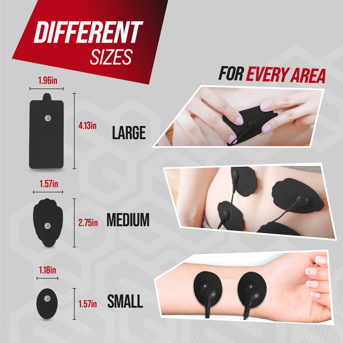 NEOCARBON TENS REPLACEMENT PADS for TENS STANDARD