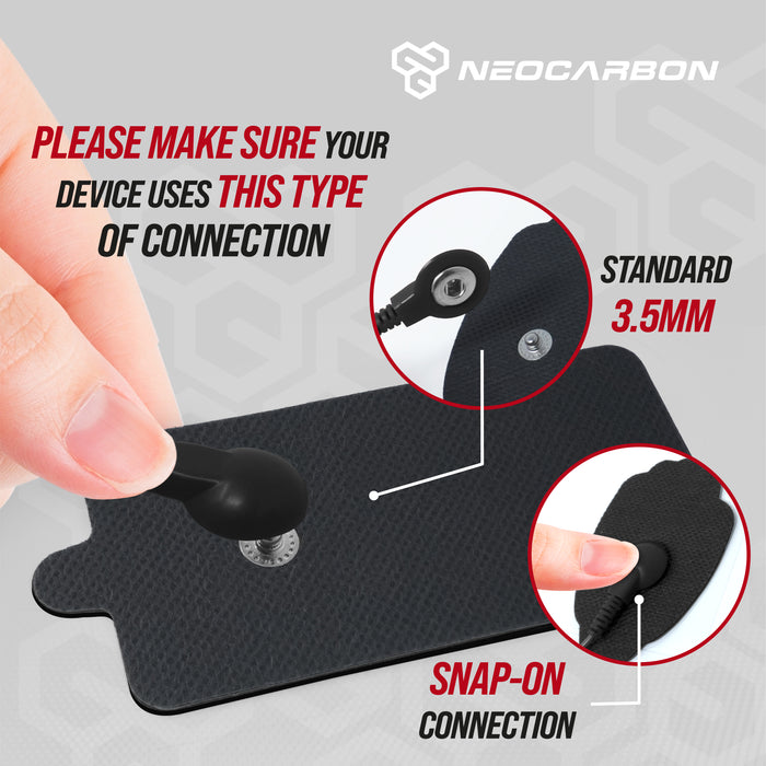 NEOCARBON TENS REPLACEMENT PADS for TENS STANDARD